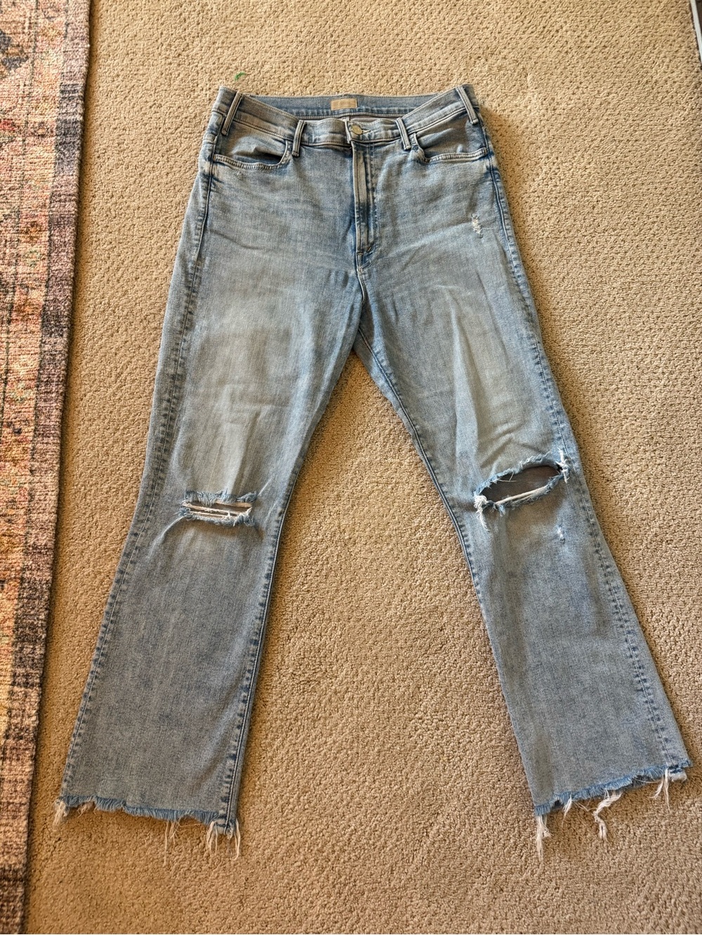 Mother Denim Kick Flare Cropped Jeans size 32